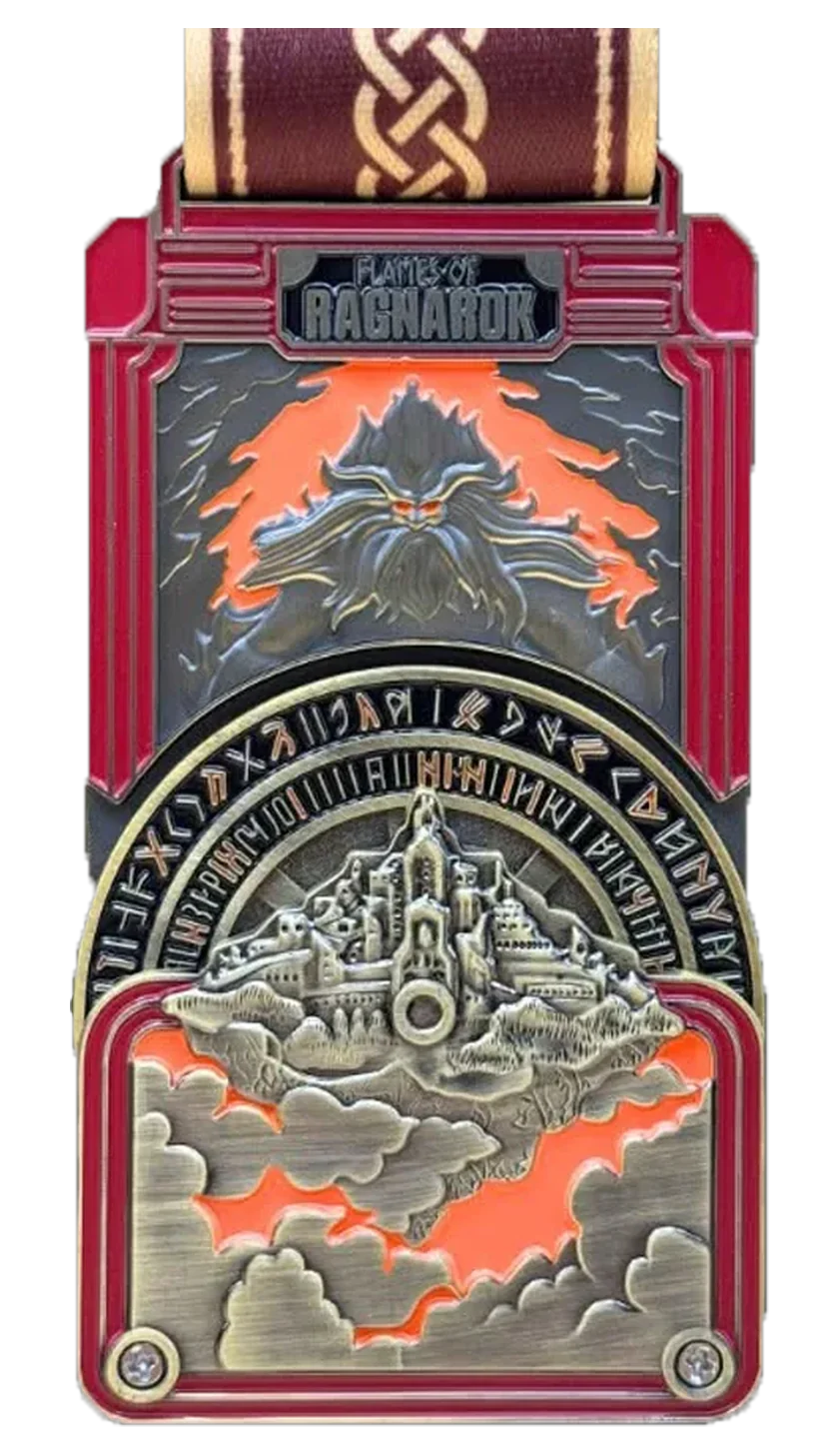 THOR medal, reverse: The half-marathon taken the protector’s way.
